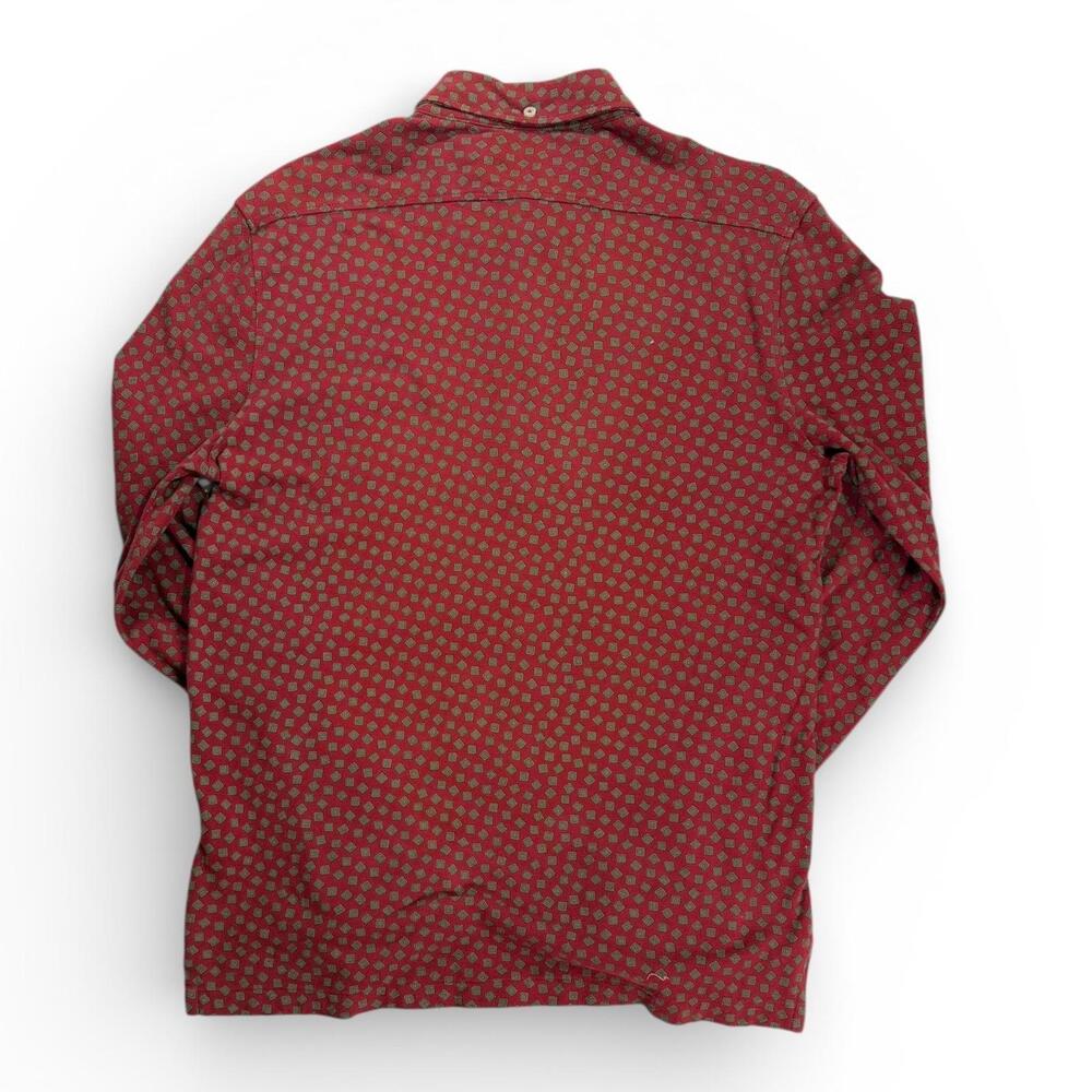 Vintage Ralph Lauren Long Sleeve Burgundy Button Down Shirt Size M - Picture 2 of 9